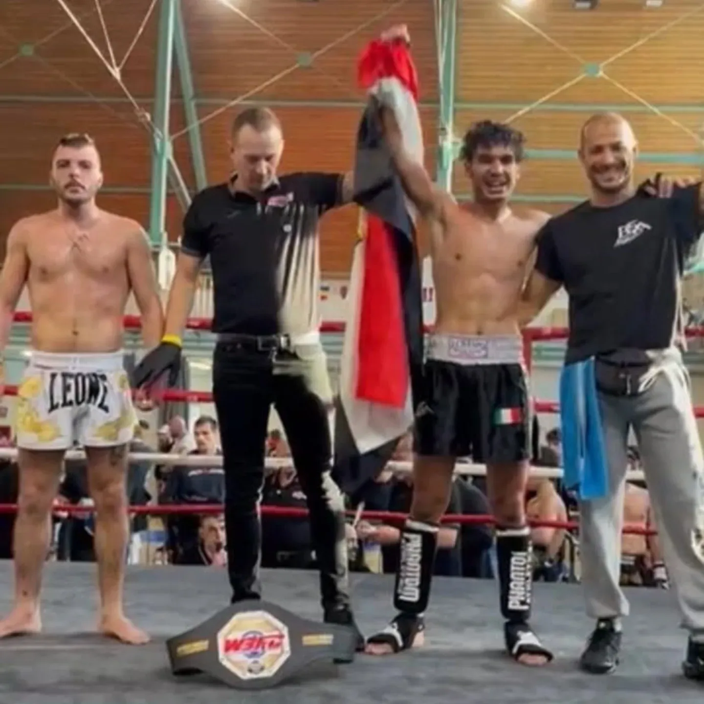 La vittoria di un titolo sul ring
